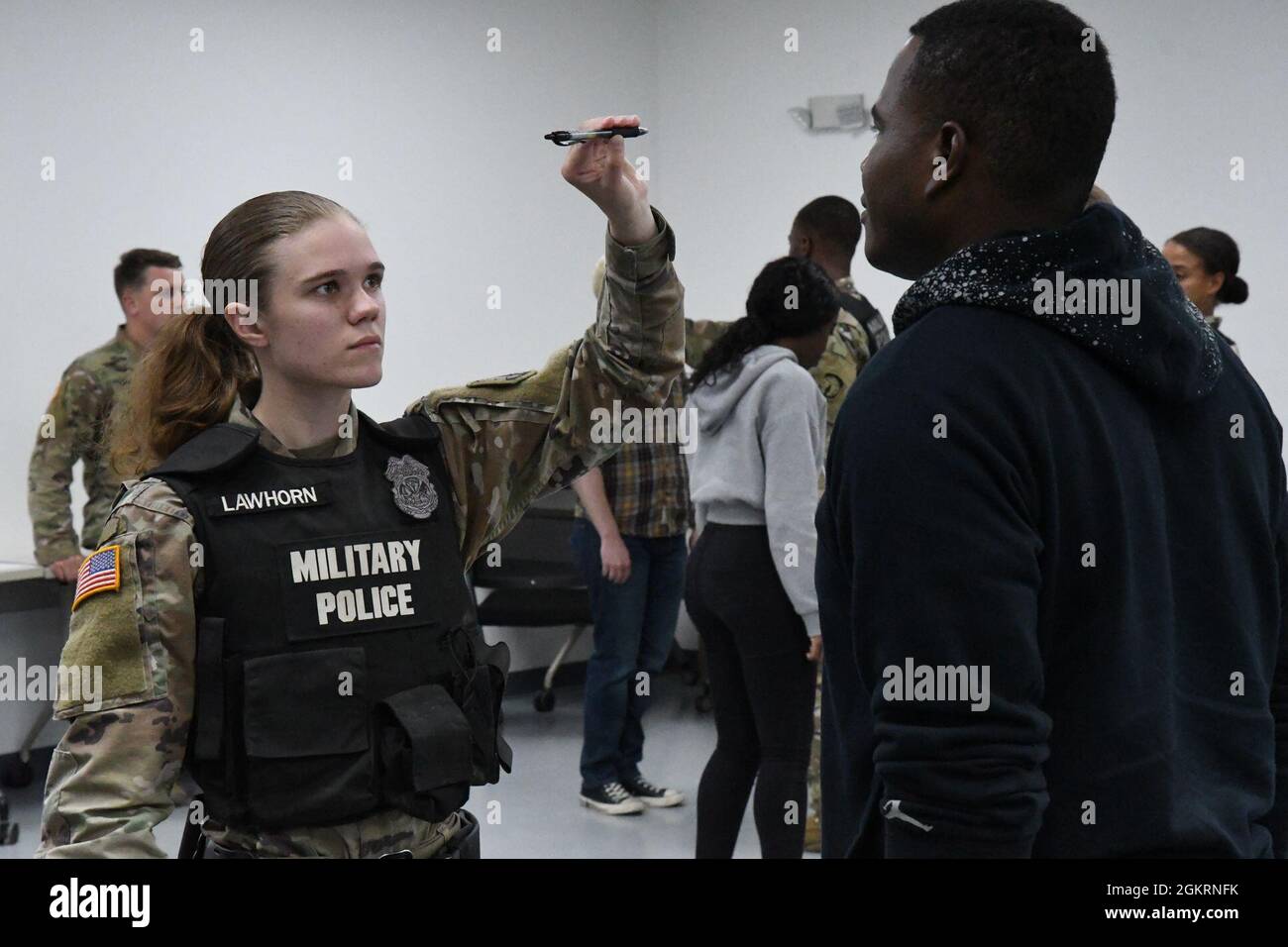 Soldiers from the 91st Military Police Battalion practice field