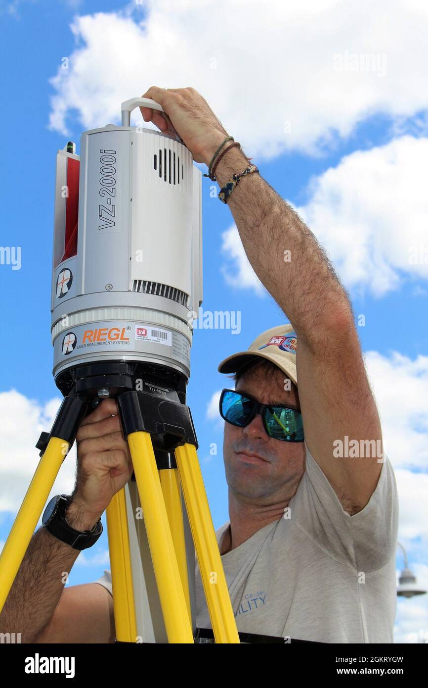 Field researchers from the Coastal and Hydraulics Laboratory, U.S. Army