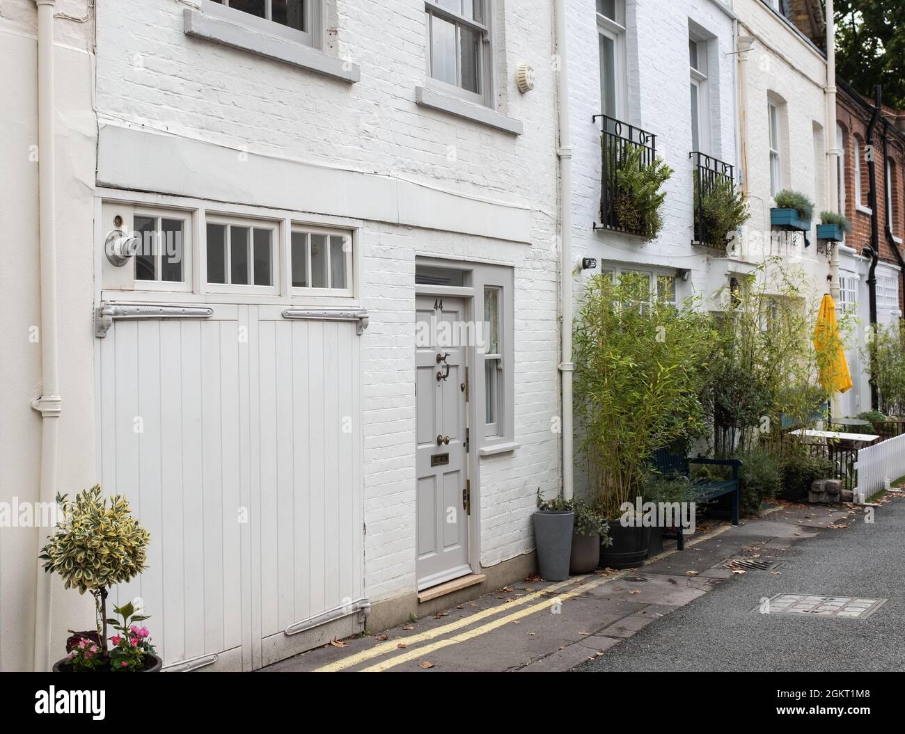 The former home of Ghislaine Maxwell on Kinnerton Street in Belgravia, Knightsbridge, London. Stock Photo