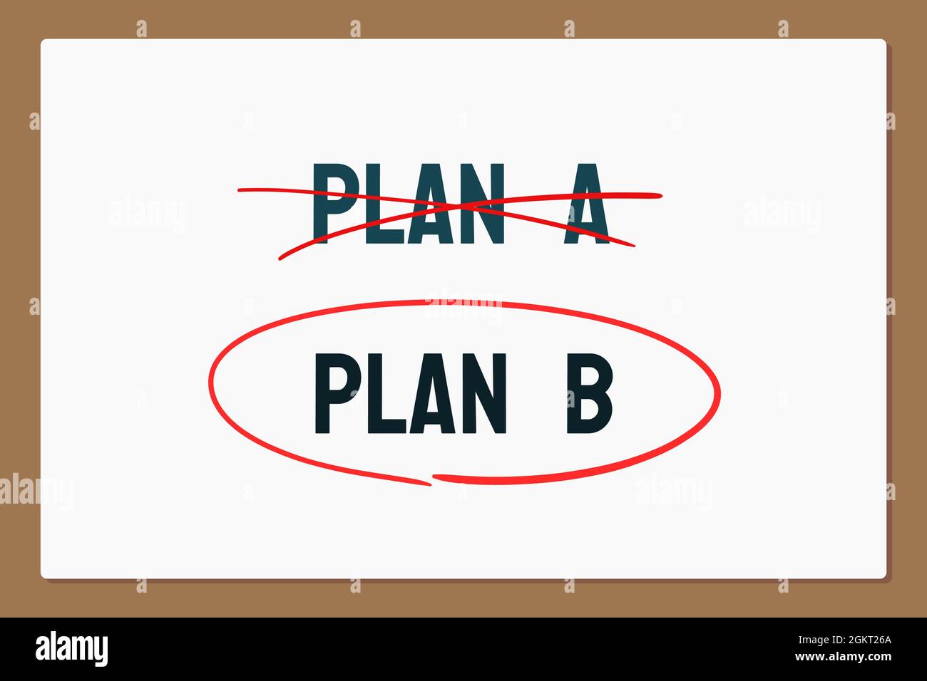 Plan a plan b Stock Vector Images Alamy