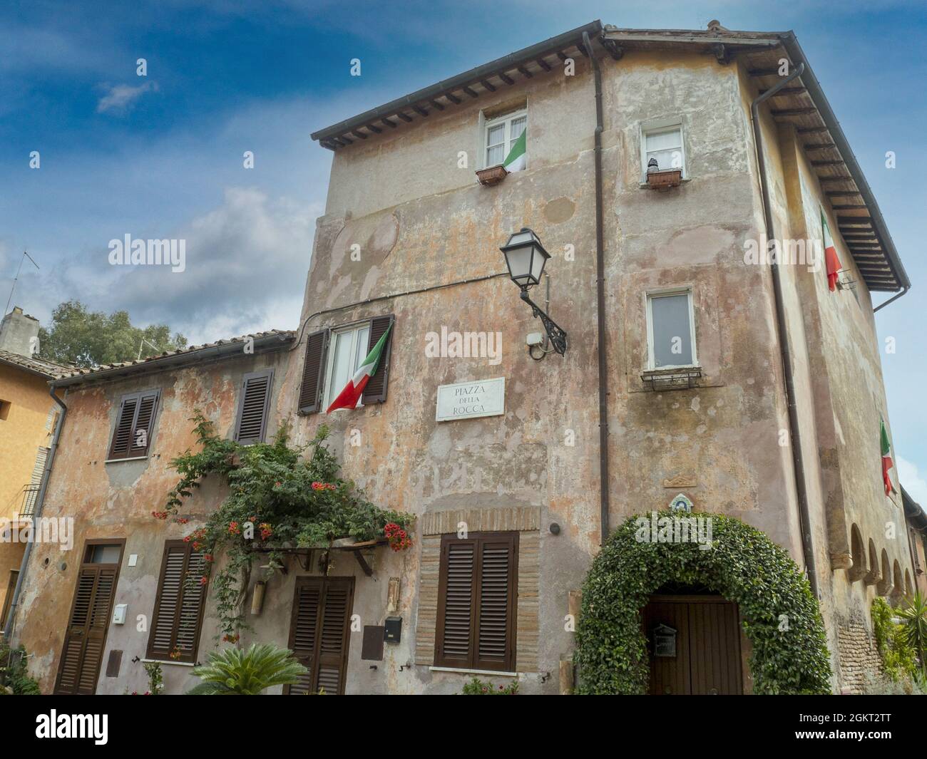 ancient ostia pictoresque medieval village view Stock Photo - Alamy