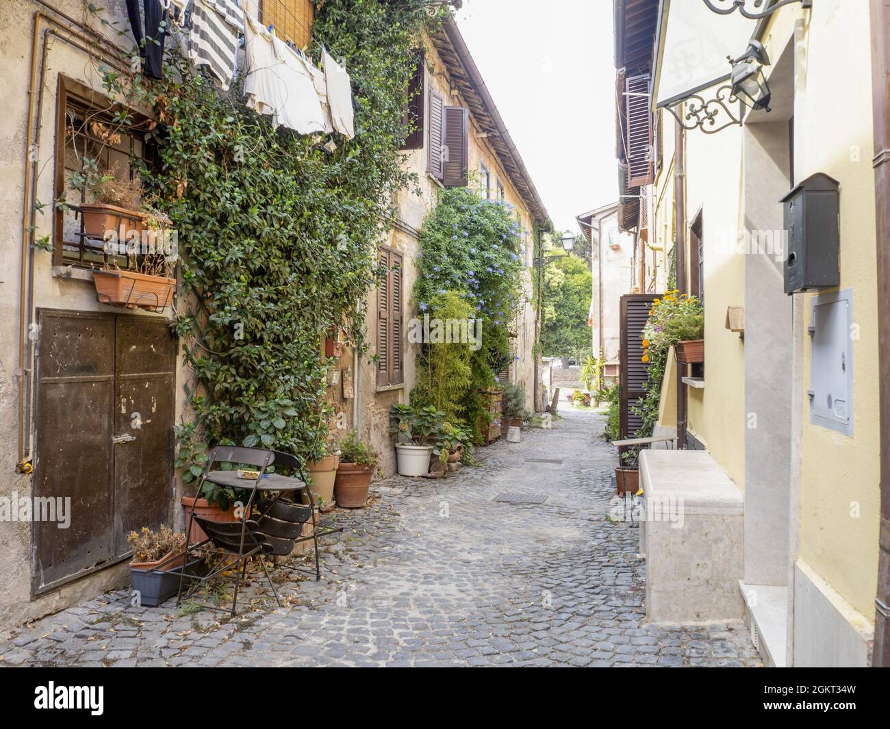 ancient ostia pictoresque medieval village view Stock Photo - Alamy
