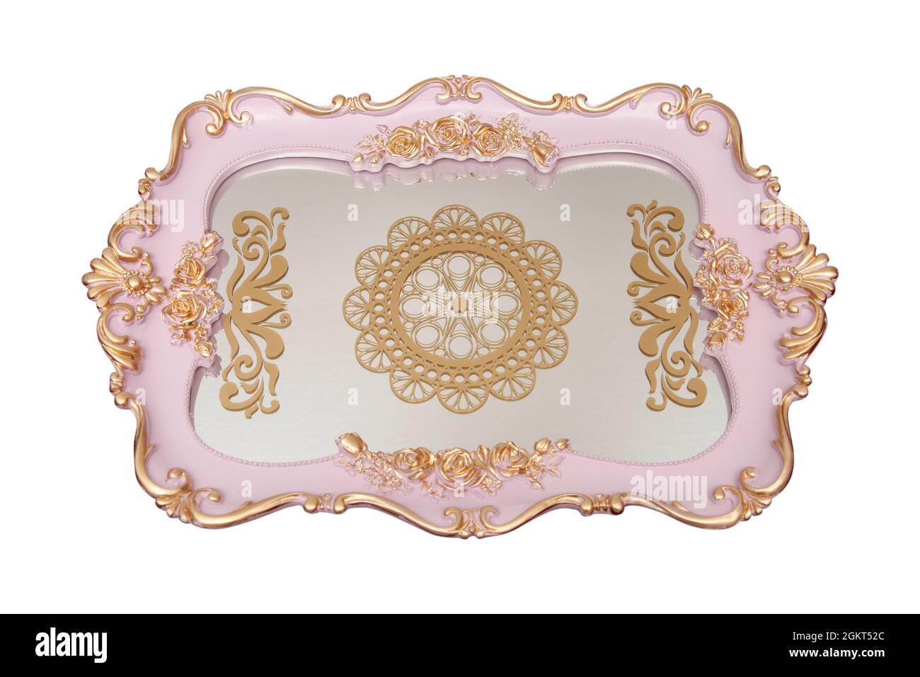 Antique silver tray is decorative and stylish Stock Photo - Alamy
