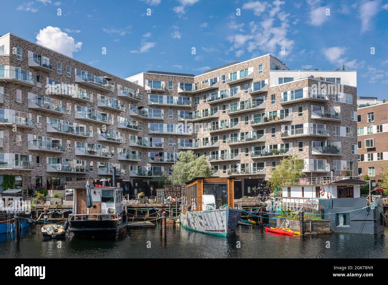 Newly developed modern apartments, Havneholmen, Copenhagen, Denmark Stock Photo