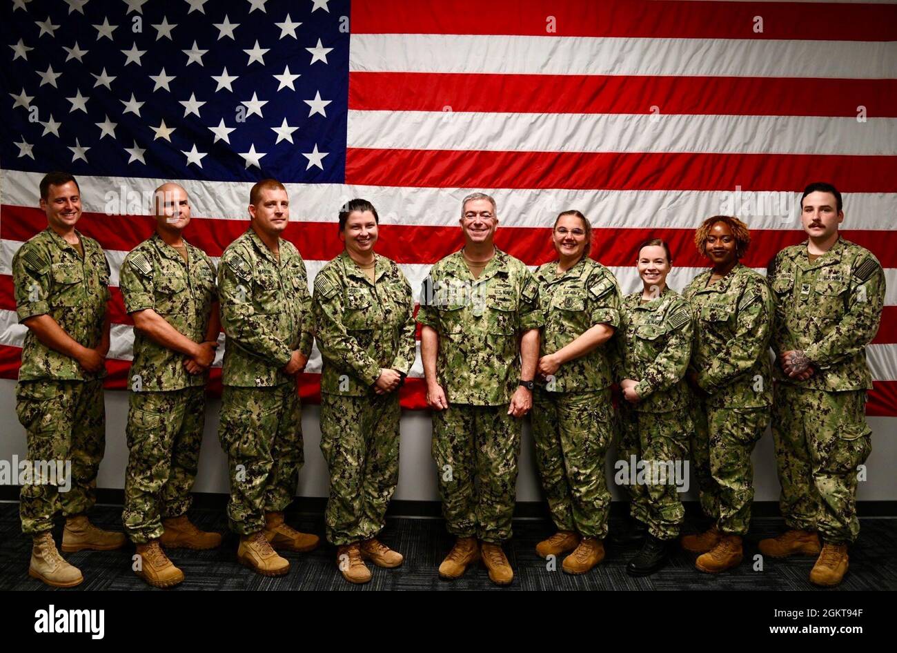 Rear Adml. James Butler with JRIC NOLA Staff Stock Photo Alamy