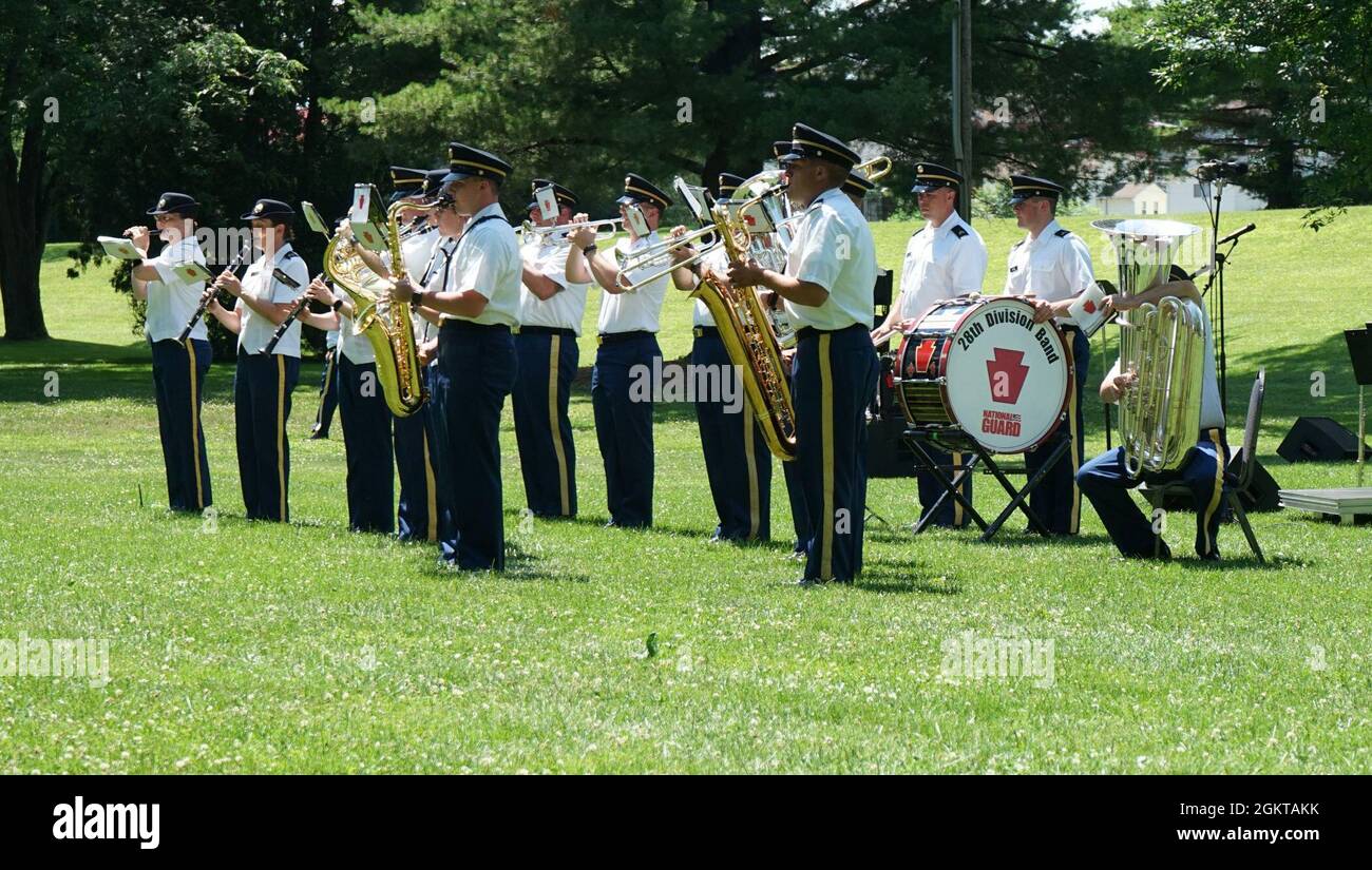 The ceremonial band, one of the music performance teams of the 28th