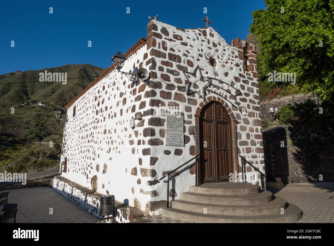 Masca, Tenerife, Spain - 04 January, 2020. Small Church in Masca village, Tenerife. Stock Photo