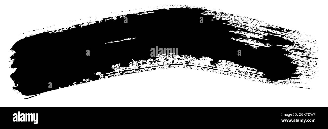 Grunge black paint, ink brush stroke Stock Vector Image & Art - Alamy