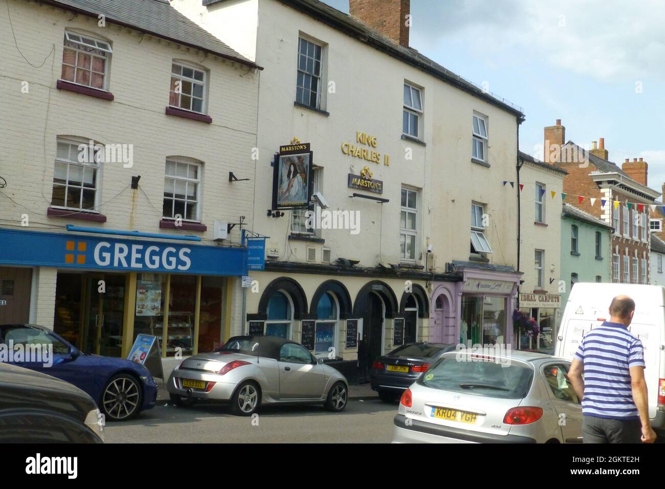 Greggs in Ross on Wye Gloucestershire UK food takeaway style arch