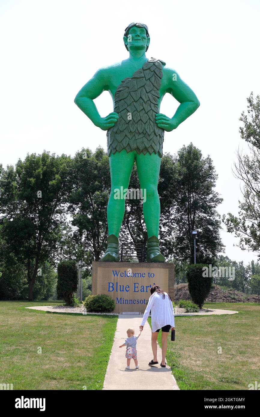 Jolly Green Giant statue in Blue Earth.Minnesota.USA Stock Photo Alamy