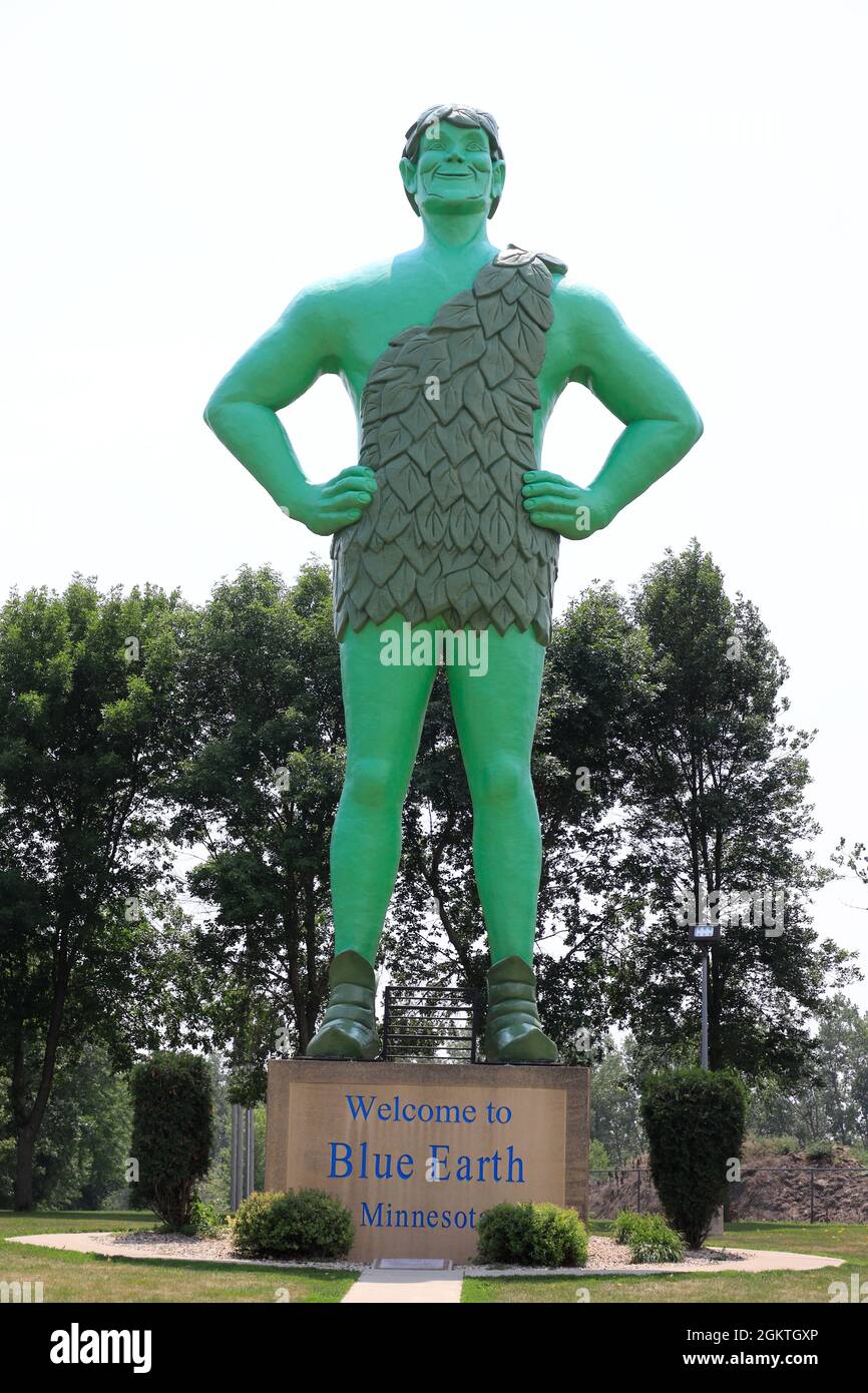 Jolly Green Giant statue in Blue Earth.Minnesota.USA Stock Photo Alamy
