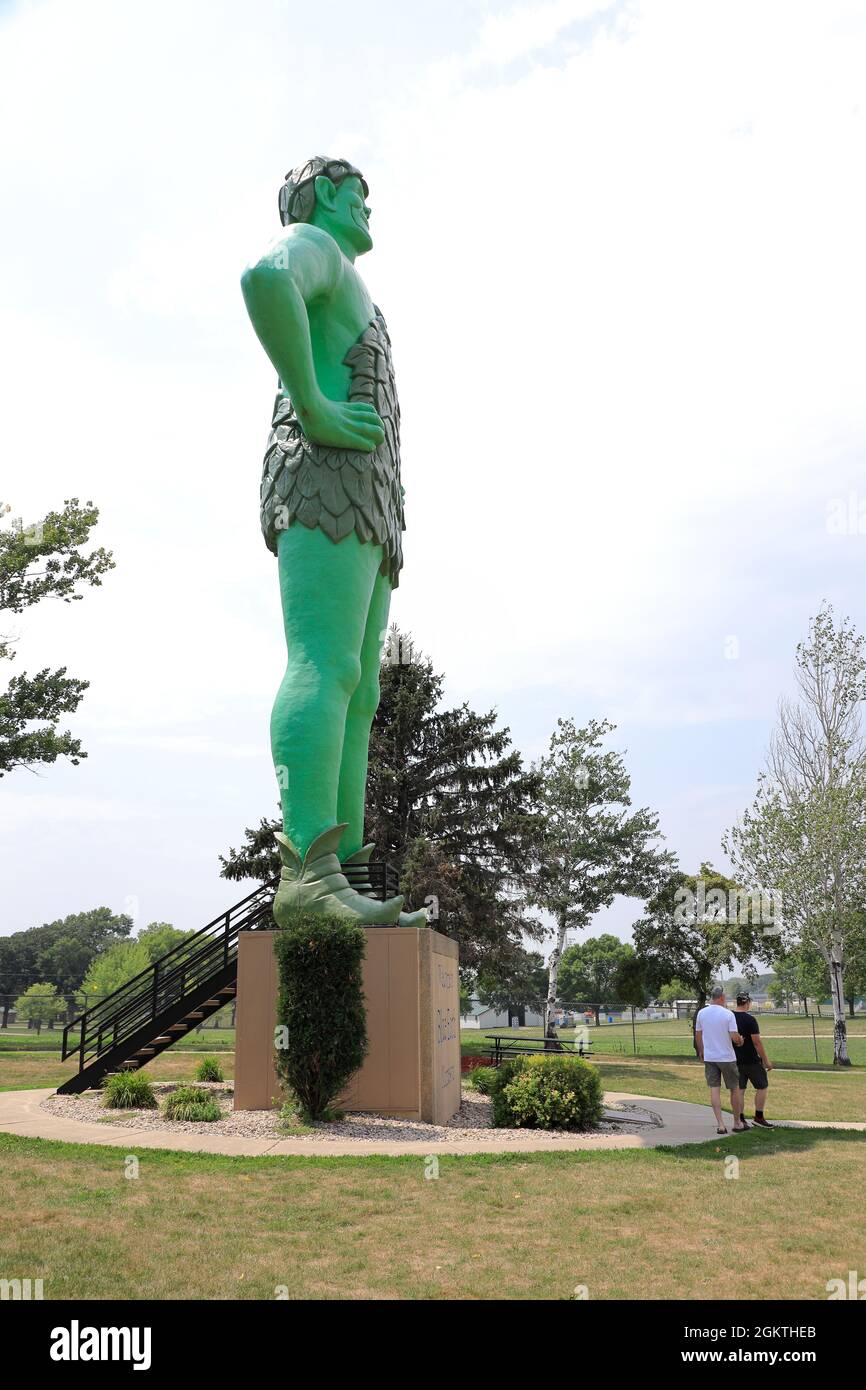 Jolly Green Giant statue in Blue Earth.Minnesota.USA Stock Photo Alamy