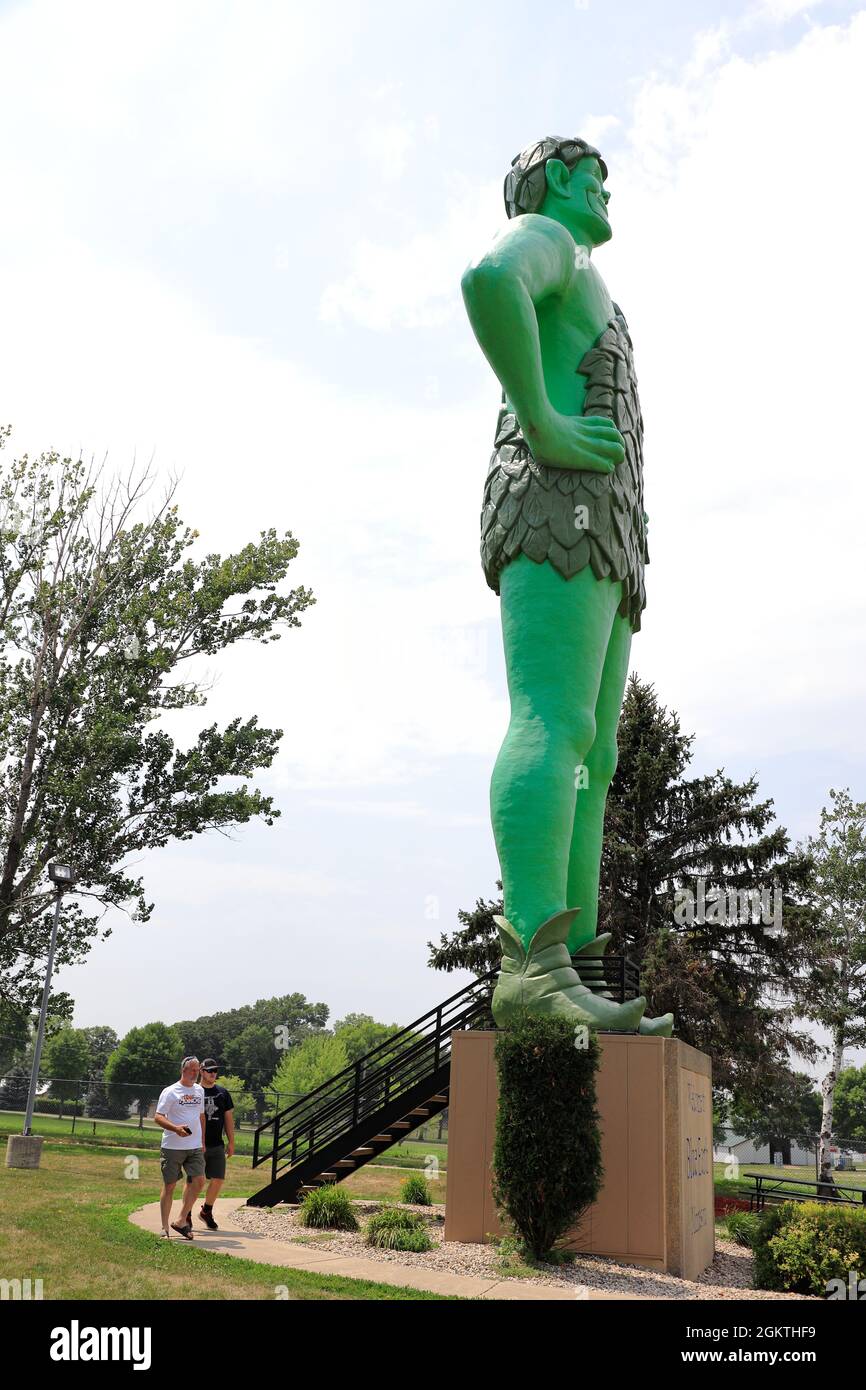 Jolly Green Giant statue in Blue Earth.Minnesota.USA Stock Photo Alamy