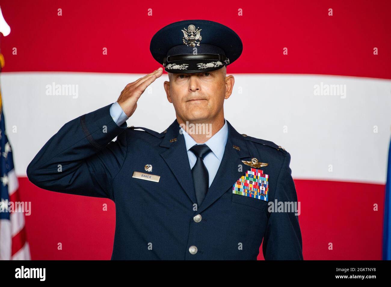 U.S. Air Force Col. Blaine Baker, 97th Air Mobility Wing commander