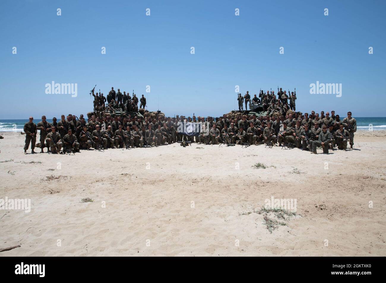 U.S. Marines with 3d Assault Amphibian Battalion, 1st Marine Division ...