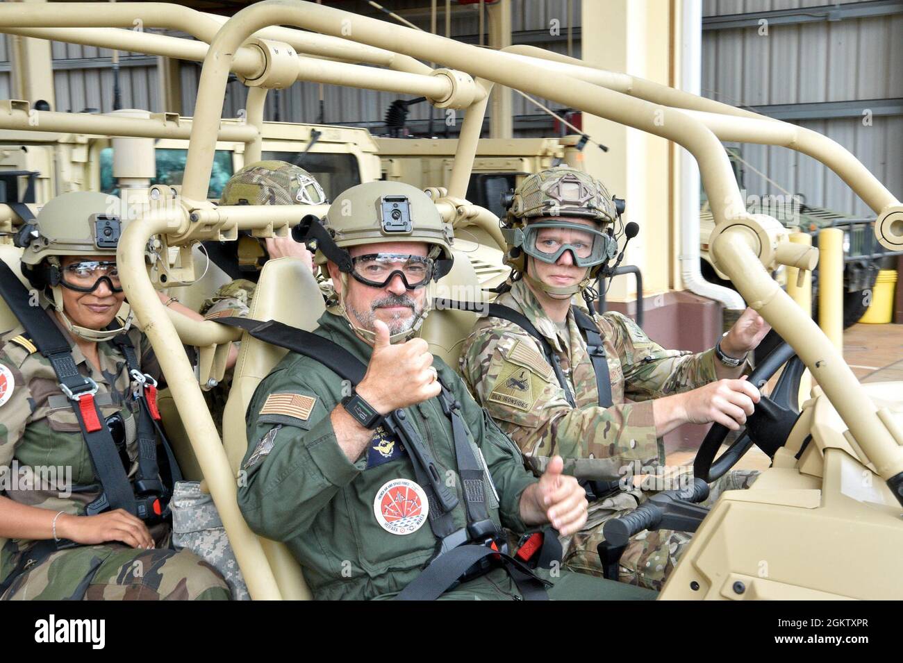 French Air Force Gen. Louis Pena, Talks With The Members From The 25Th Air  Support And Operations Squadron To Learn About The Mission Of The Tactical  Air Control Party Airmen At Wheeler