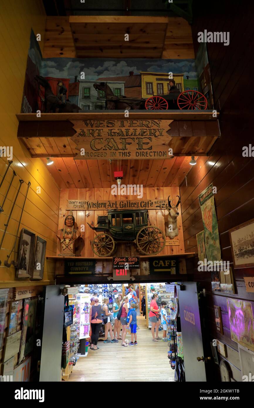 Interior of Wall Drug Store.Wall.South Dakota.USA Stock Photo Alamy