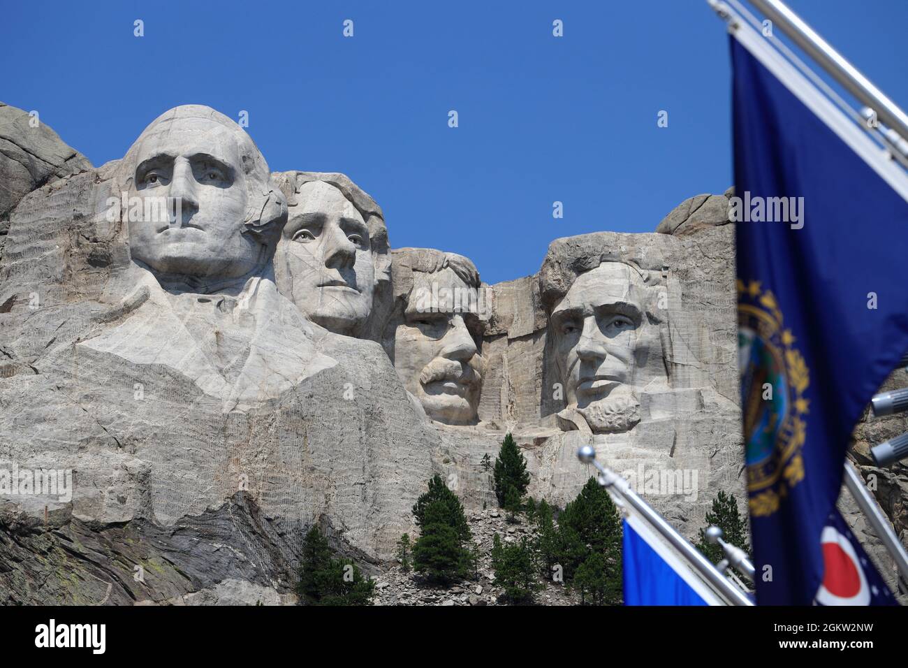 Mount Rushmore National Memorial. Keystone,South Dakota,USA Stock Photo