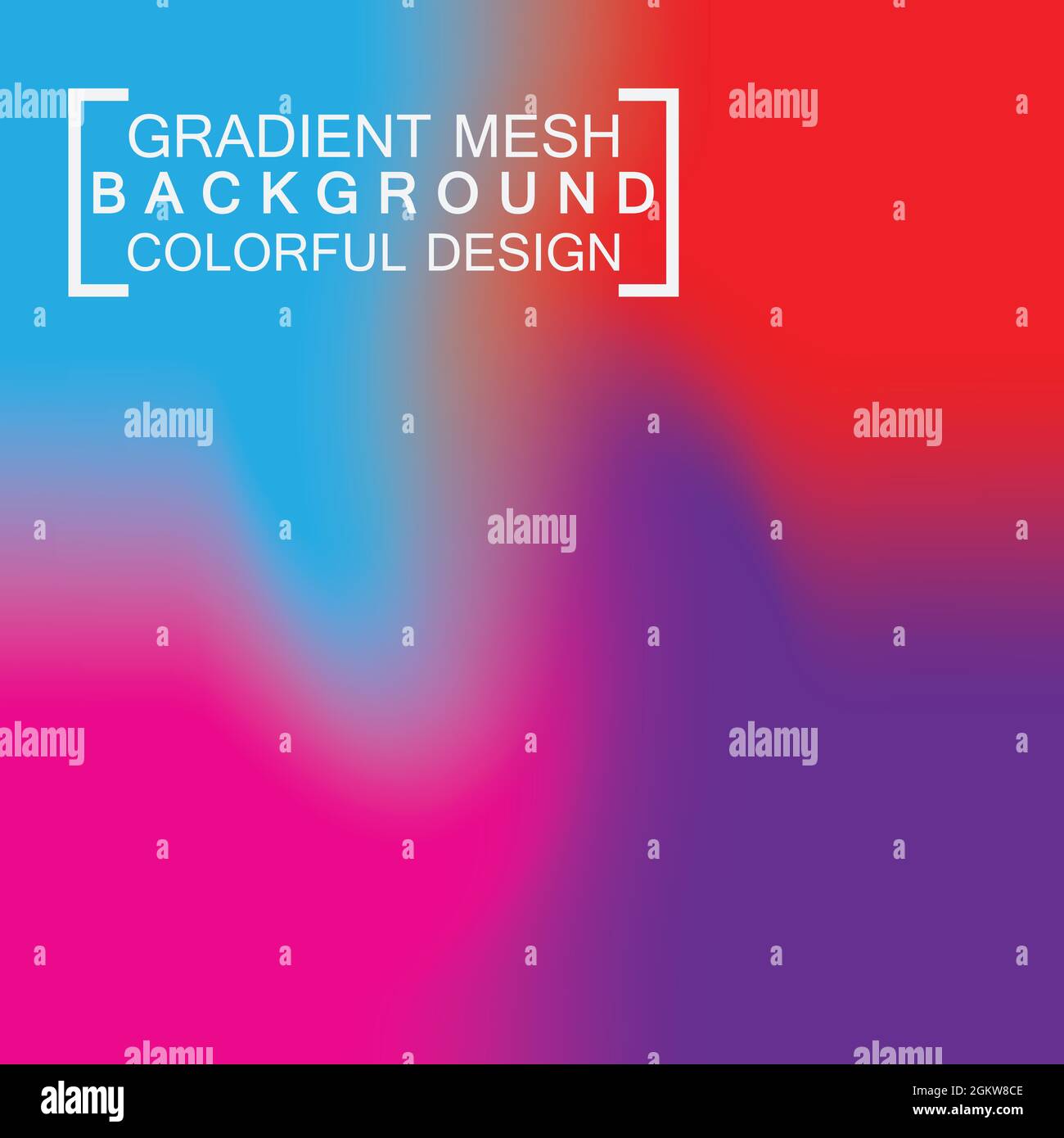 Abstract blurred holographic gradient mesh effect background Stock Vector