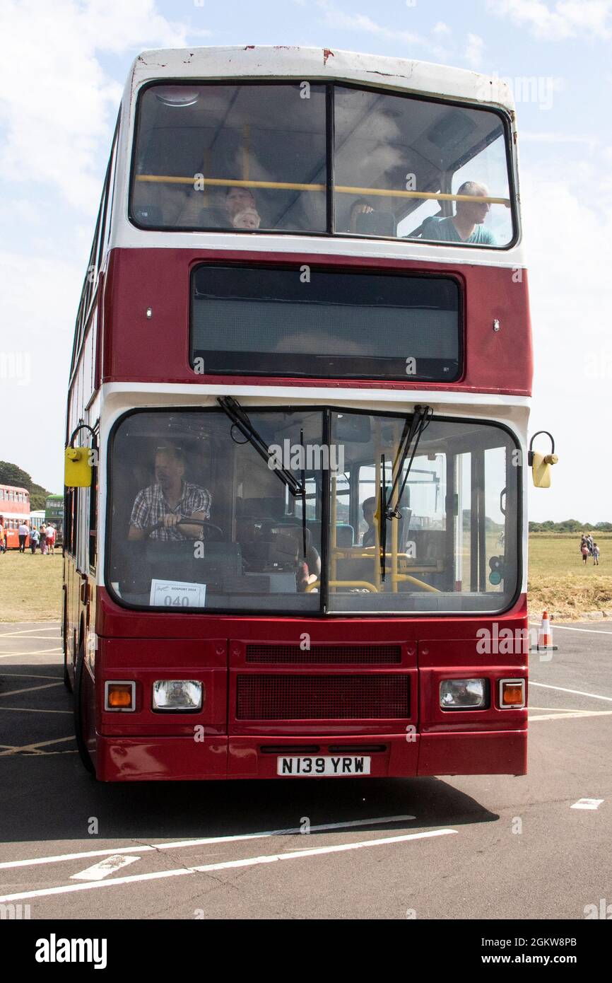 Provincial Bus rally, Stokes bay Gosport, old and classic buses and coaches Stock Photo
