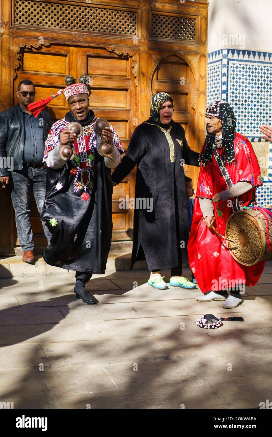 Traditional dance, Fez, Morocco, Africa. Stock Photo