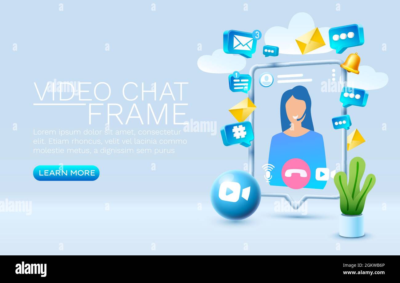 Video chat background Stock Vector Images - Alamy