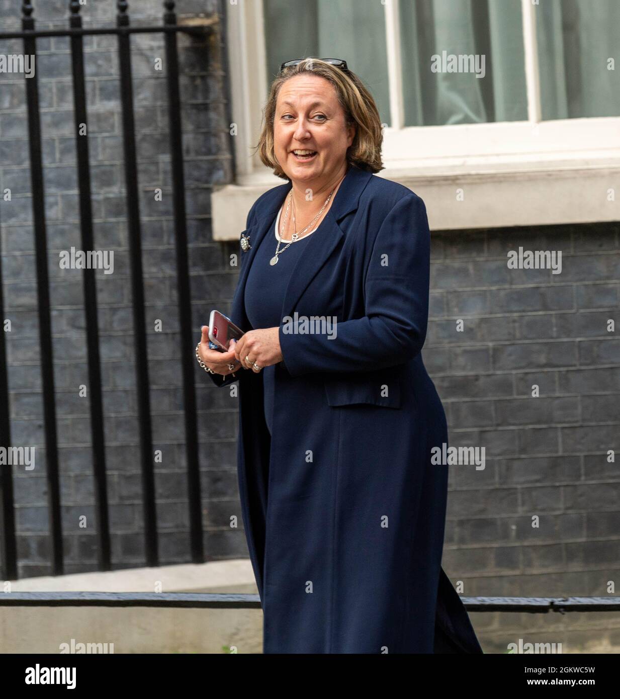 London, UK. 15th Sep, 2021. Cabinet reshuffled Downing Street London Anne-Marie Trevelyan leaves her role as business minister and becomes the new Secretary for International Trade Department., Credit: Ian Davidson/Alamy Live News Stock Photo