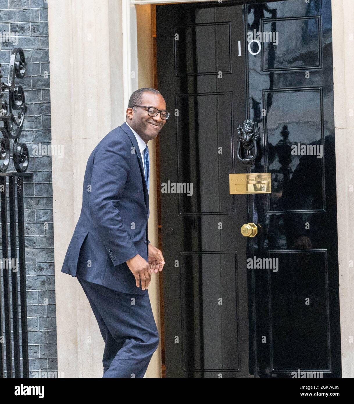 London, UK. 15th Sep, 2021. Cabinet reshuffled Downing Street London Kwasi Kwarteng, Business Secretary Credit: Ian Davidson/Alamy Live News Stock Photo