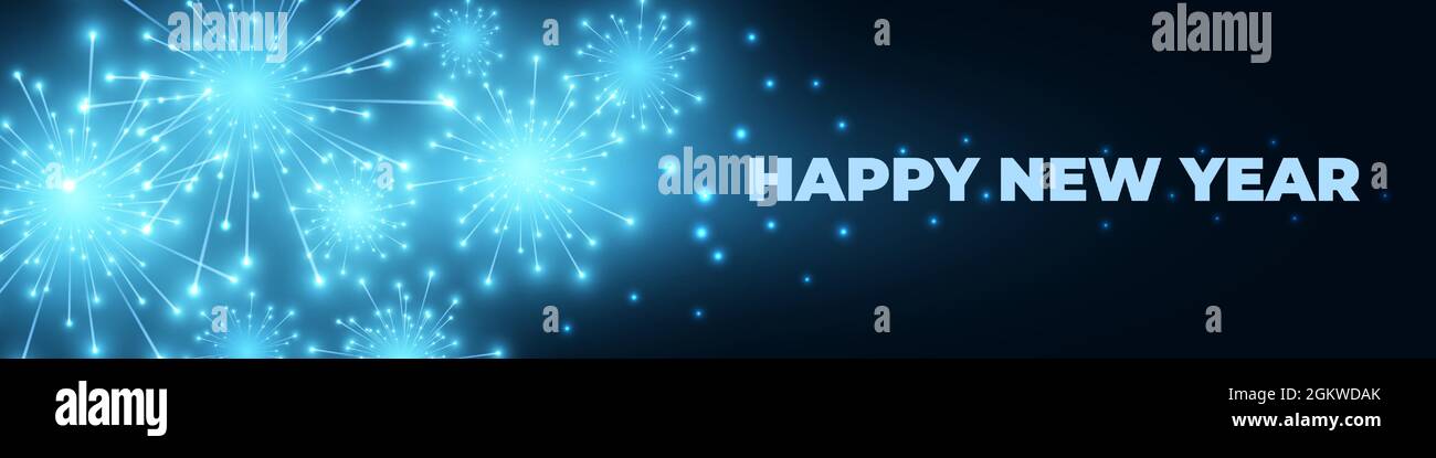 2022 New Christmas Tech 2022 New Year Festive Wide Background With Fireworks And Sparkle  Celebration Lights. Merry Christmas And Happy New Year 2022 Realistic  Firework Stock Vector Image & Art - Alamy