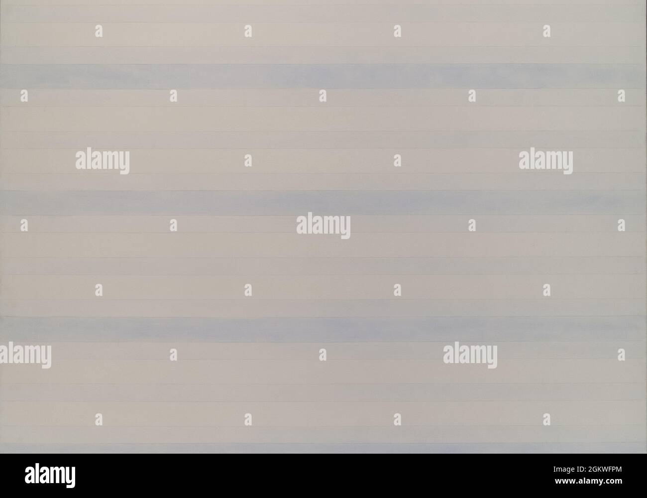 Soft hand painted horizontally striped background Stock Photo