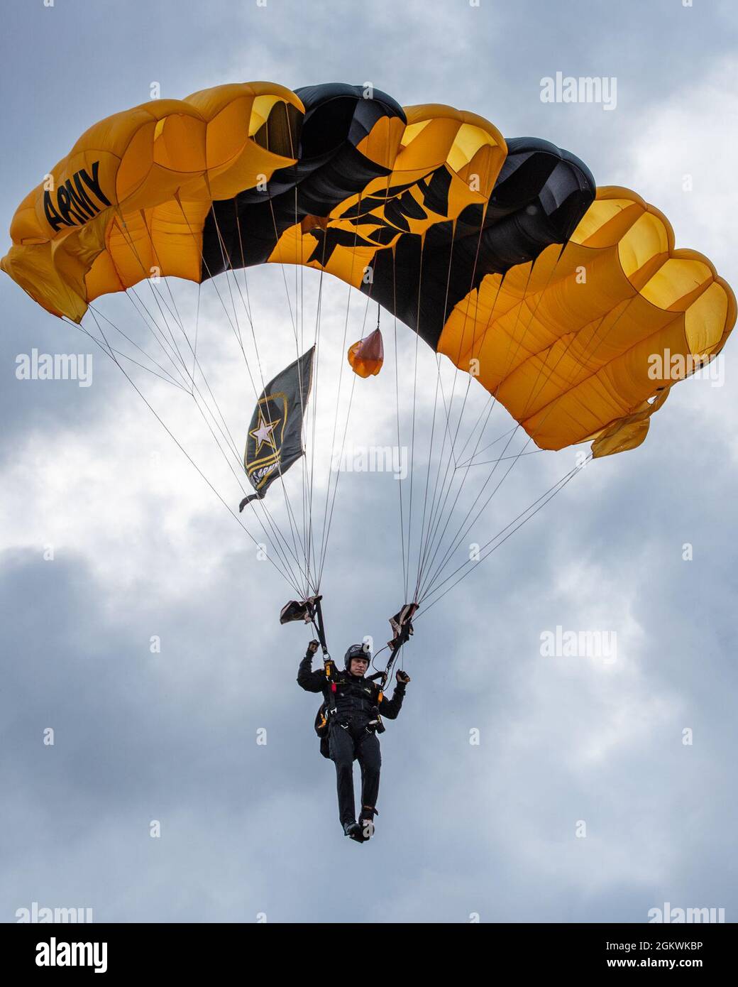 DVIDS - Images - U.S. Army Parachute Team jumps in to football