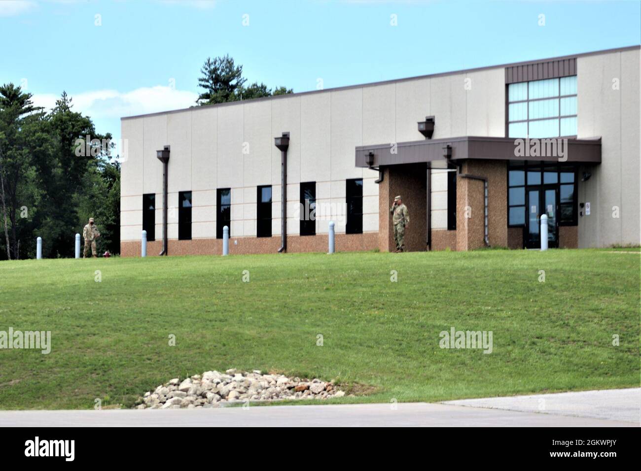The Central Issue Facility (CIF) is shown July 12, 2021, at Fort McCoy, Wis. The facility (building 780) was built at a cost of more than $9 million. Central Issue Facility personnel began operations at the building Sept. 14, 2015. Operating out of a 62,548-square-foot facility in building 780, CIF personnel have plenty of space to store equipment and support customers. Since 2011, the Fort McCoy CIF has been issuing Reserve Soldiers their entire Organizational Clothing and Individual Equipment needs. Stock Photo