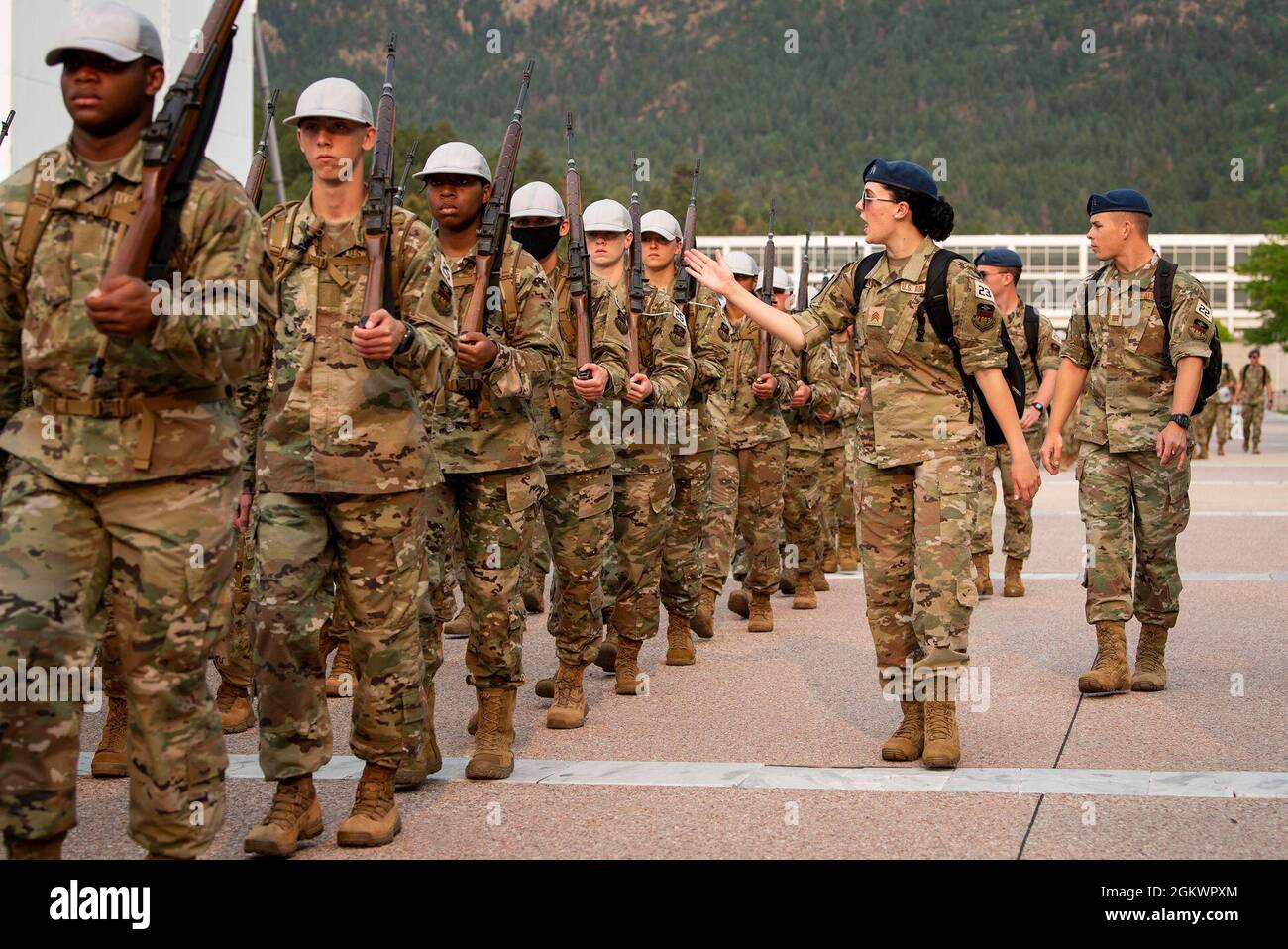 U.S. AIR FORCE ACADEMY, Colo. Basic Cadet trainees from the class of