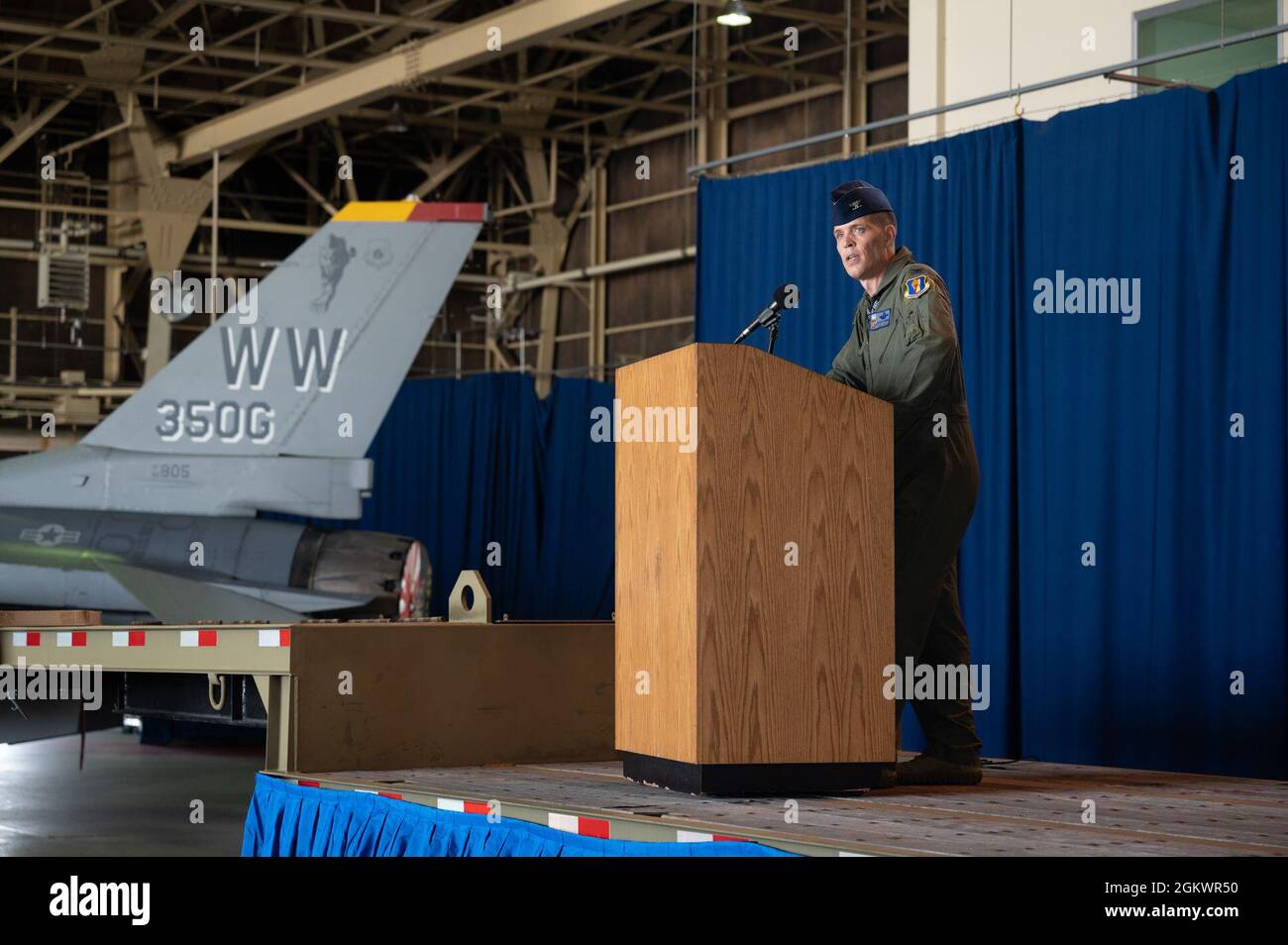 U.S. Air Force Col. Doyle A. Pompa, incoming 35th Operations Group (OG ...