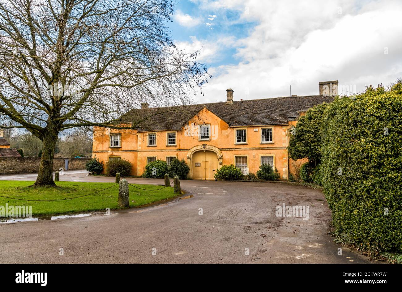 Badminton Village Hall and Club early 19th century, Badminton, South Gloucestershire, United Kingdom Stock Photo