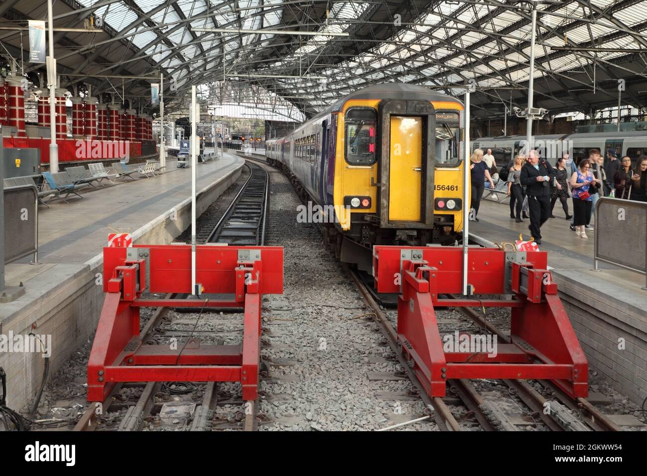 Northern Class 156 diesel multiple unit no. 156461 at Liverpool Lime Street station, UK. Stock Photo