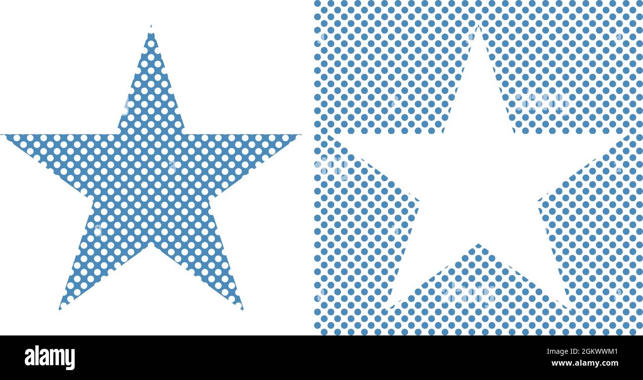 Star, star of circles, vector, computer graphic Stock Vector