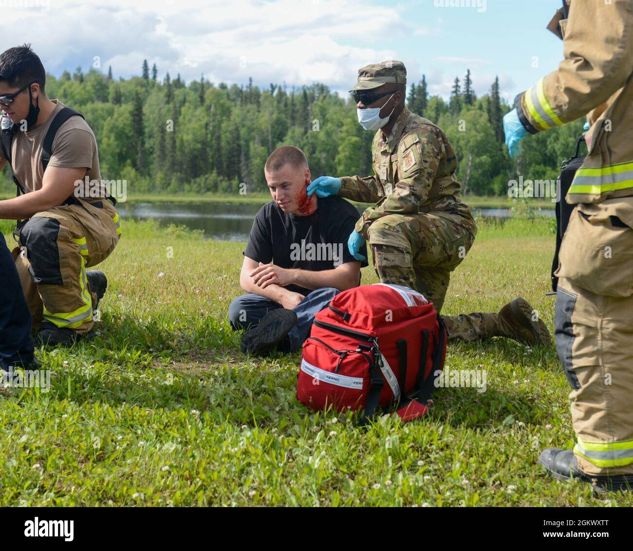 U.S. Air Force first responders assigned to the 673d Medical Group ...