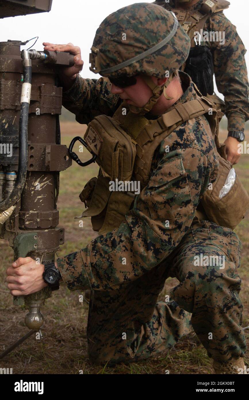 U.S. Marine Corps Lance Cpl. Ace Killough, a field artillery radar