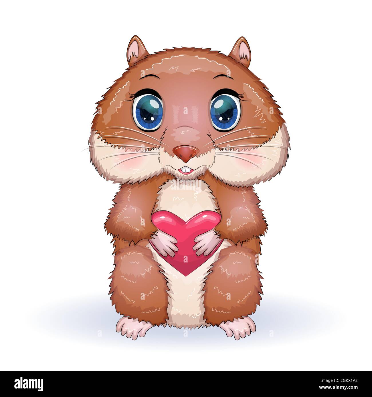 Baby card kawaii mouse animal hi-res stock photography and images - Alamy