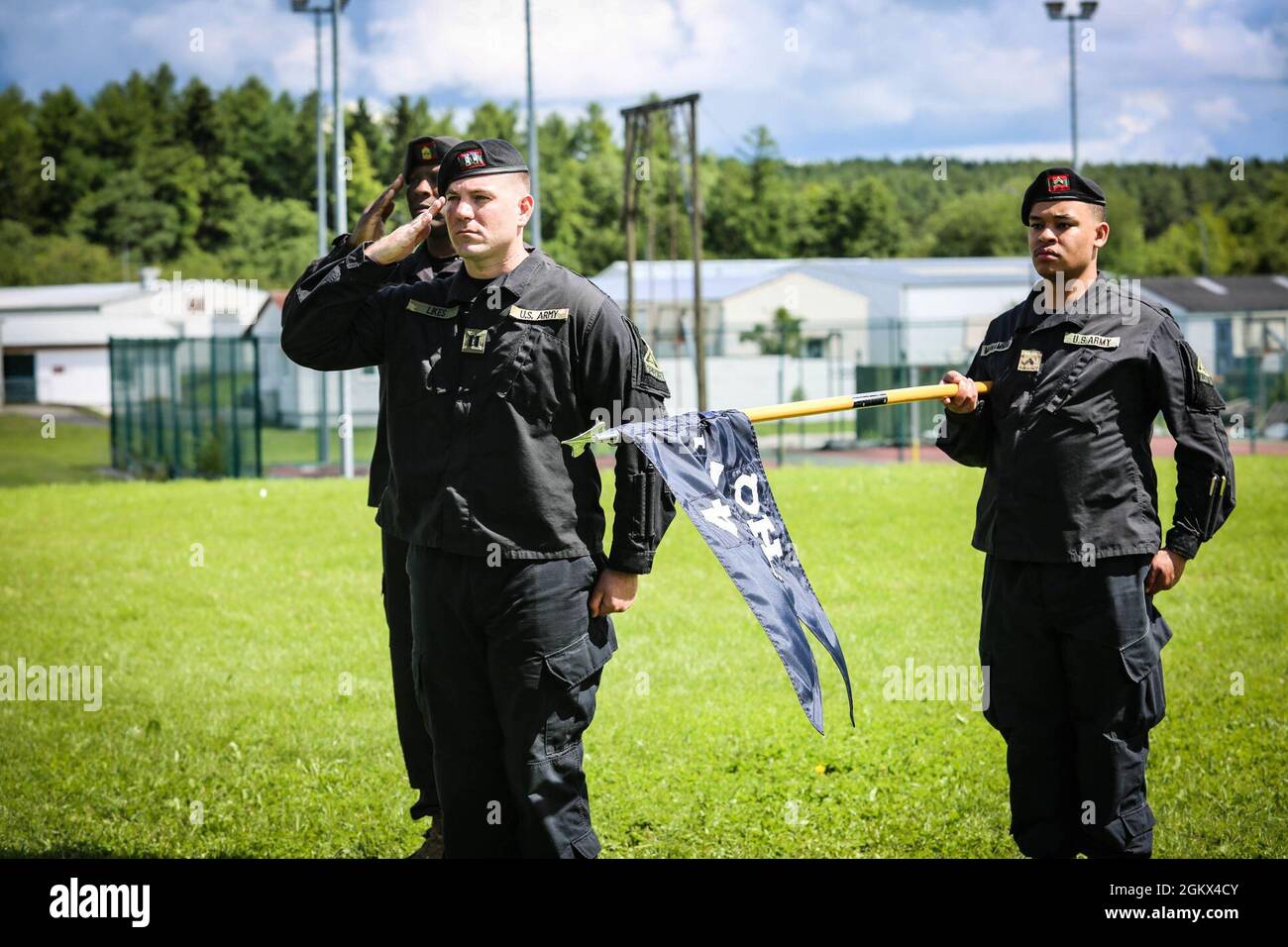 U.S. Army Soldiers assigned to the 1-4 Infantry Regiment stand in ...