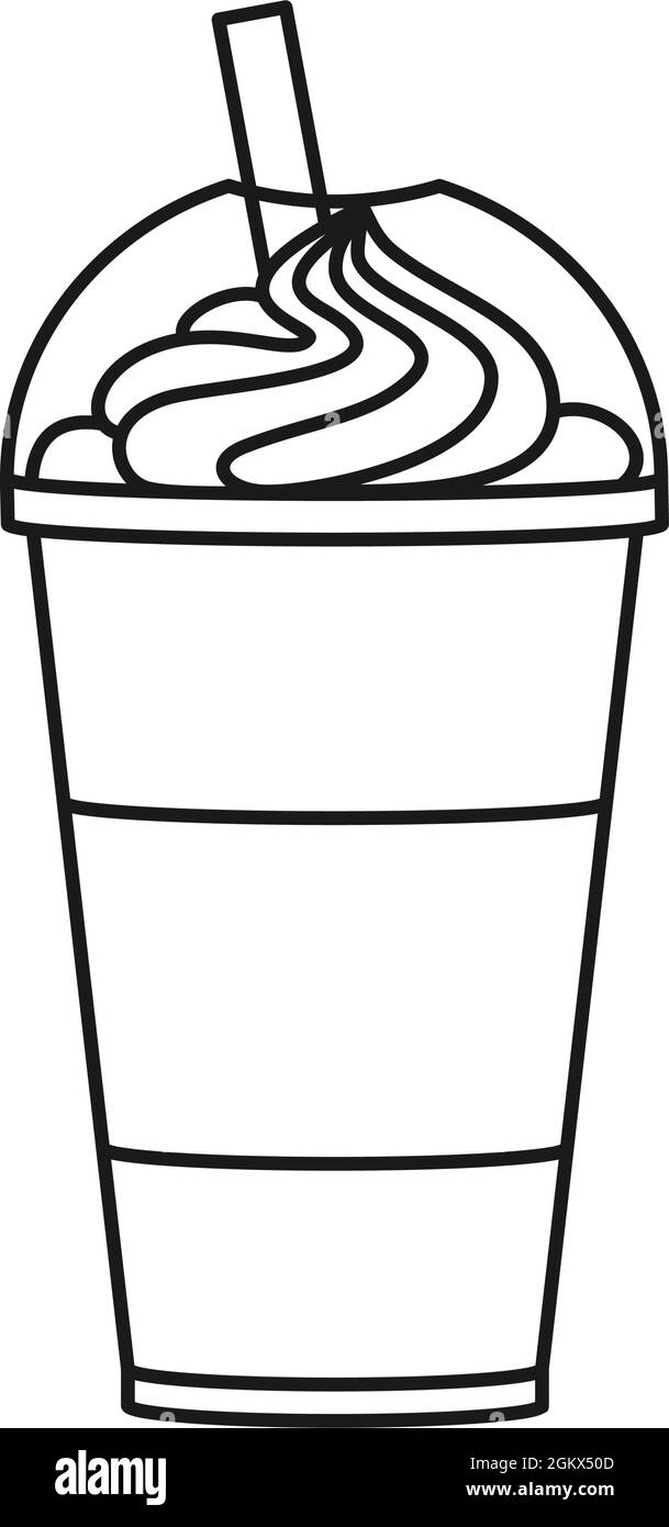 Iced coffee plastic cup Cut Out Stock Images & Pictures - Alamy