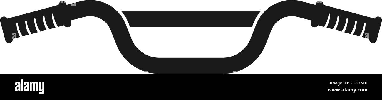 Bike or bicycle handlebars for biking concept in vector icon Stock ...