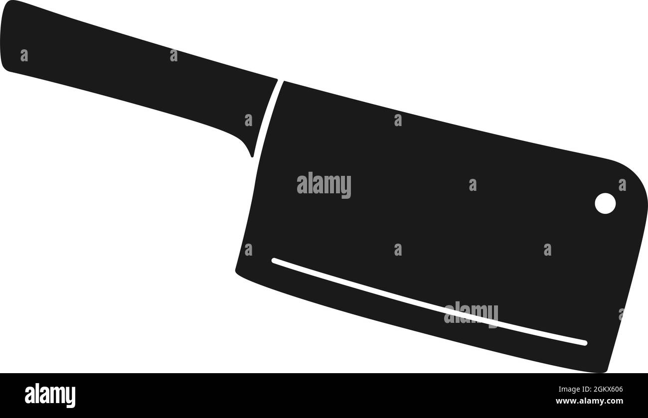 Butchers cleaver Black and White Stock Photos & Images Alamy