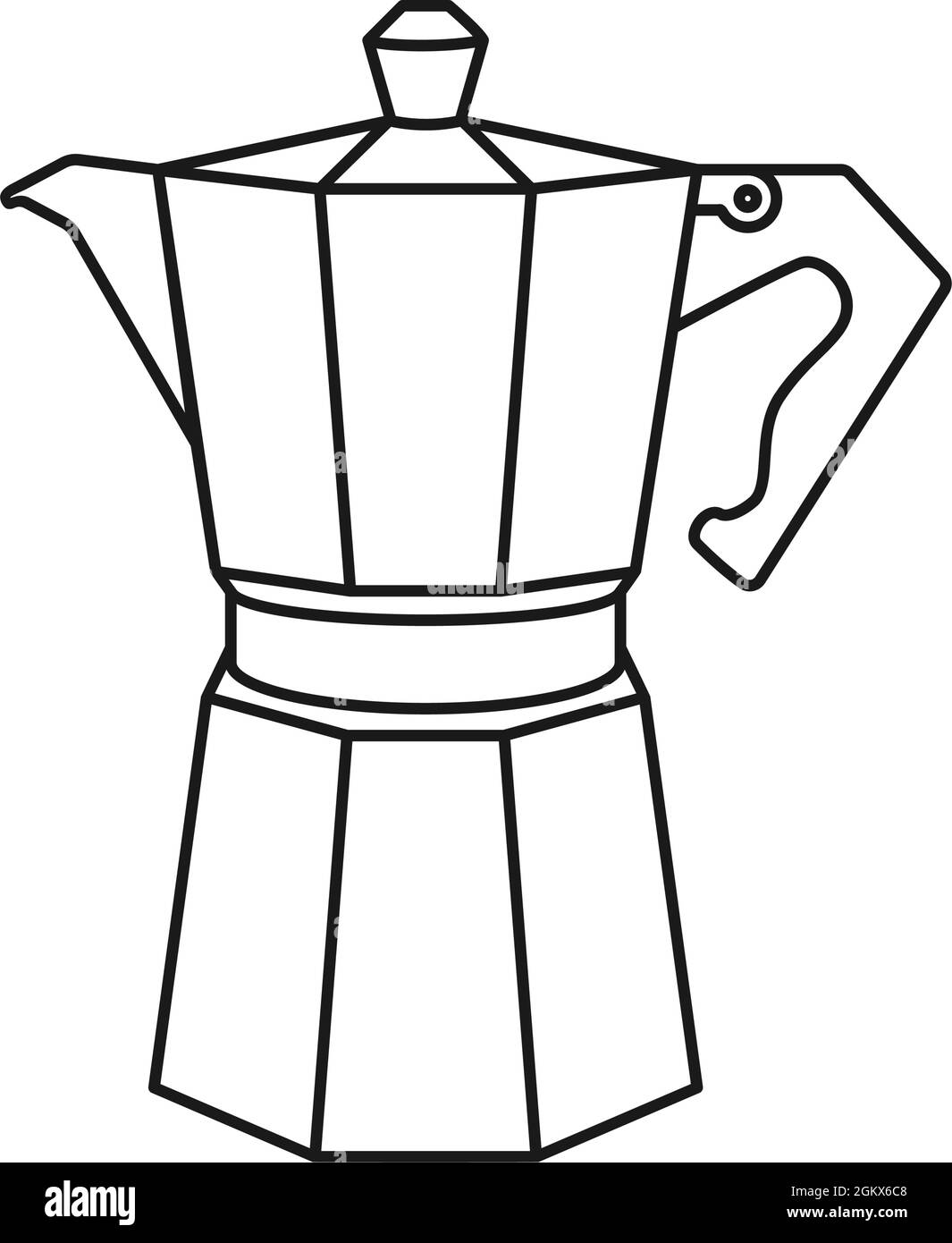 Stove Pot Coloring Page