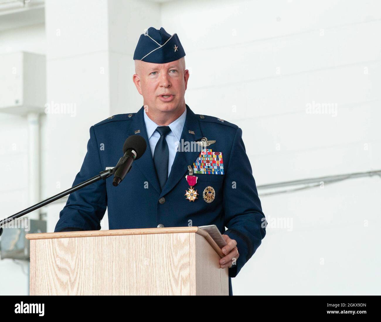 U.S. Air Force Brig. Gen. Joel Carey, outgoing 18th Wing commander ...