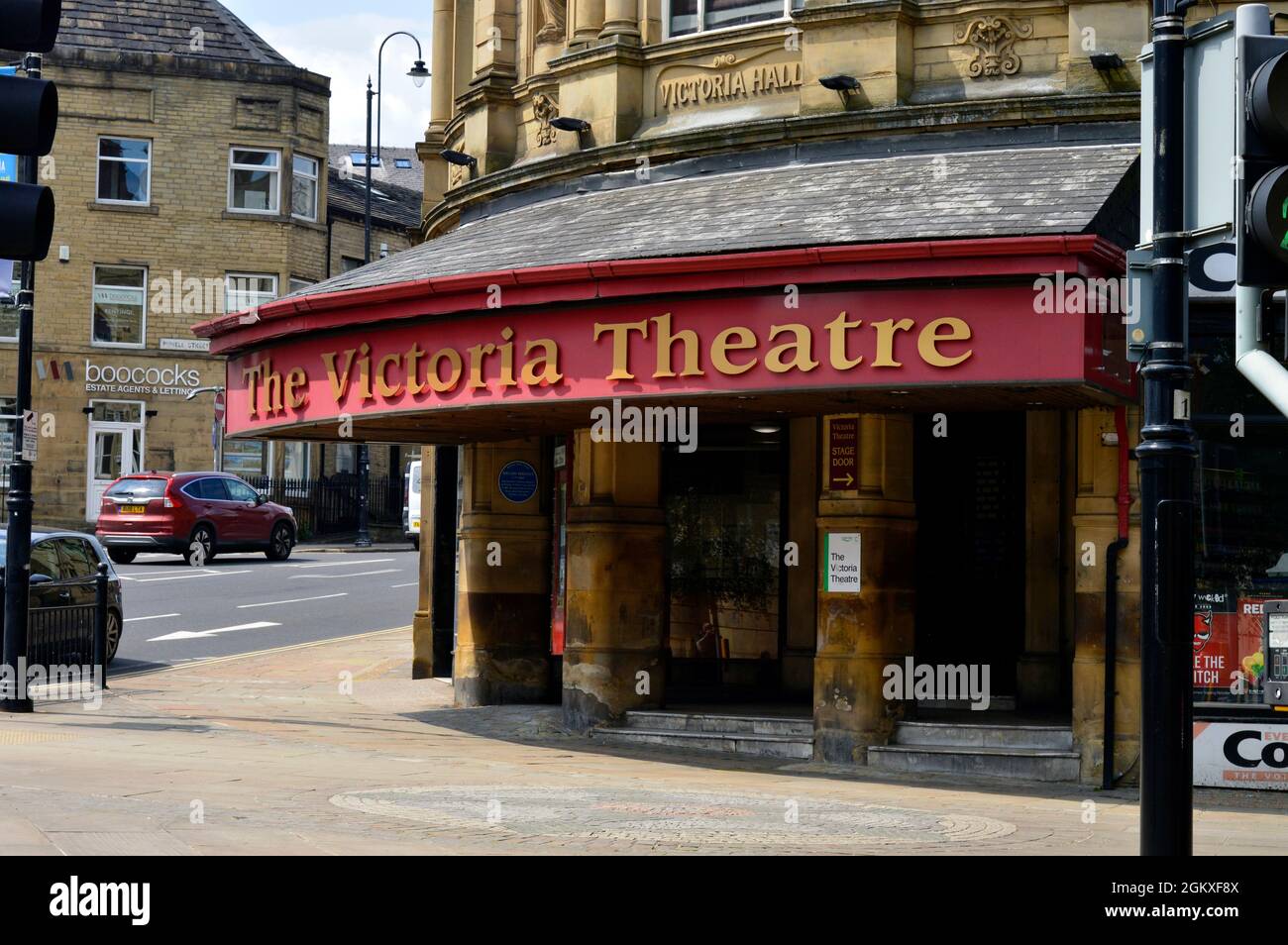 HALIFAX. WEST YORKSHIRE. ENGLAND. 052921. The entrance foyer to the