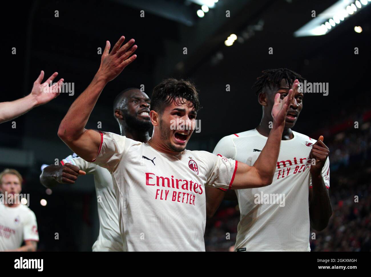 AC Milan's Brahim Diaz Celebrates Scoring Their Side's Second Goal Of ...