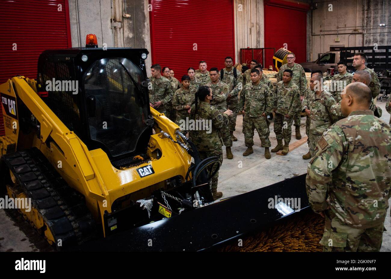 U.S. Air Force Airmen assigned to the 554th RED HORSE, host a vehicle ...