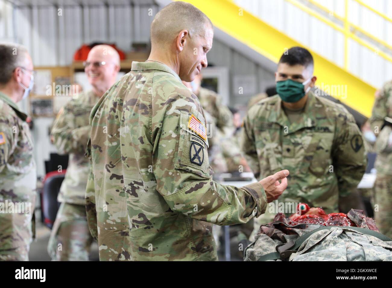Sgt. Maj. Of The Army Michael A. Grinston Receives A Tour Of Medical  Readiness And Training Command's Effects And Enablers (E&E) Warehouse  During Regional Medic At Fort Mccoy, Wis., July 21, 2021.